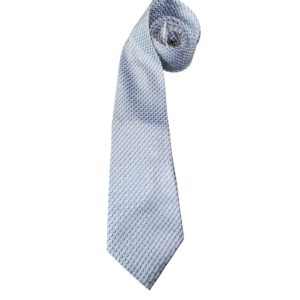 Donald J. Trump Necktie‎ Mens Light Blue Geometric Designer Neck Tie